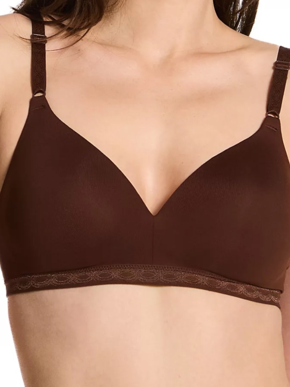Warner's Cloud 9 Super Soft Wireless Lightly Lined Comfort Bra Mahogany